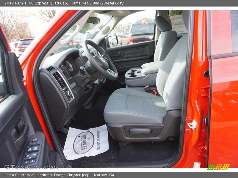 Flame Red / Black/Diesel Gray 2017 Ram 1500 Express Quad Cab