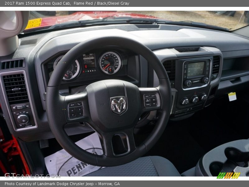 Flame Red / Black/Diesel Gray 2017 Ram 1500 Express Quad Cab