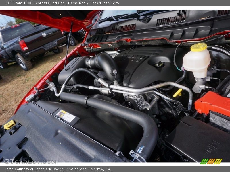 Flame Red / Black/Diesel Gray 2017 Ram 1500 Express Quad Cab