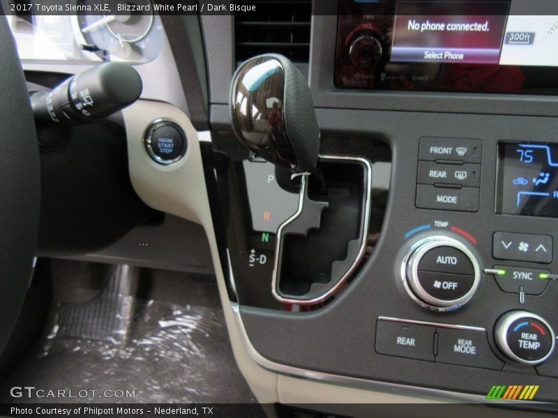 Blizzard White Pearl / Dark Bisque 2017 Toyota Sienna XLE