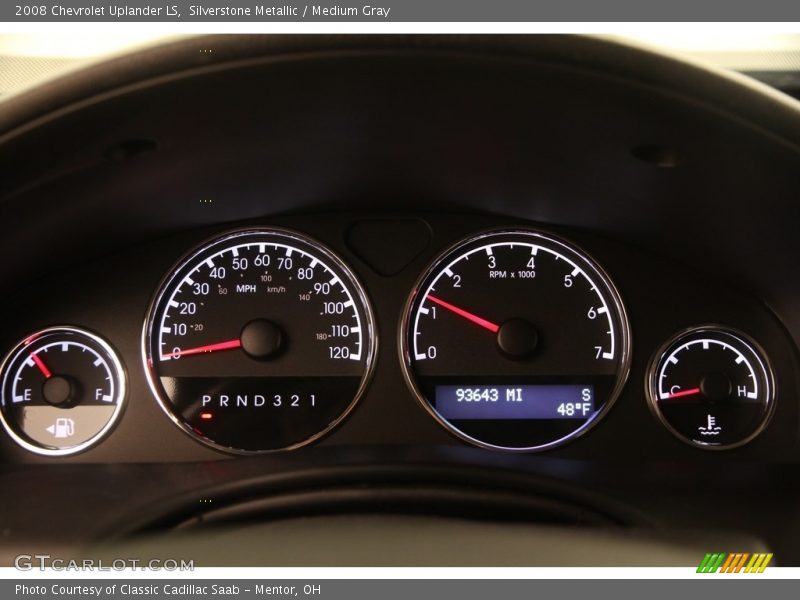 Silverstone Metallic / Medium Gray 2008 Chevrolet Uplander LS