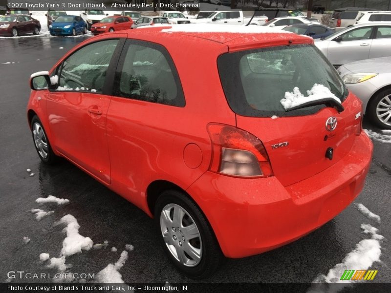 Absolutely Red / Dark Charcoal 2007 Toyota Yaris 3 Door Liftback