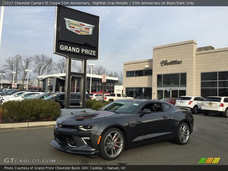 Nightfall Gray Metallic / 50th Anniversary Jet Black/Dark Gray 2017 Chevrolet Camaro SS Coupe 50th Anniversary