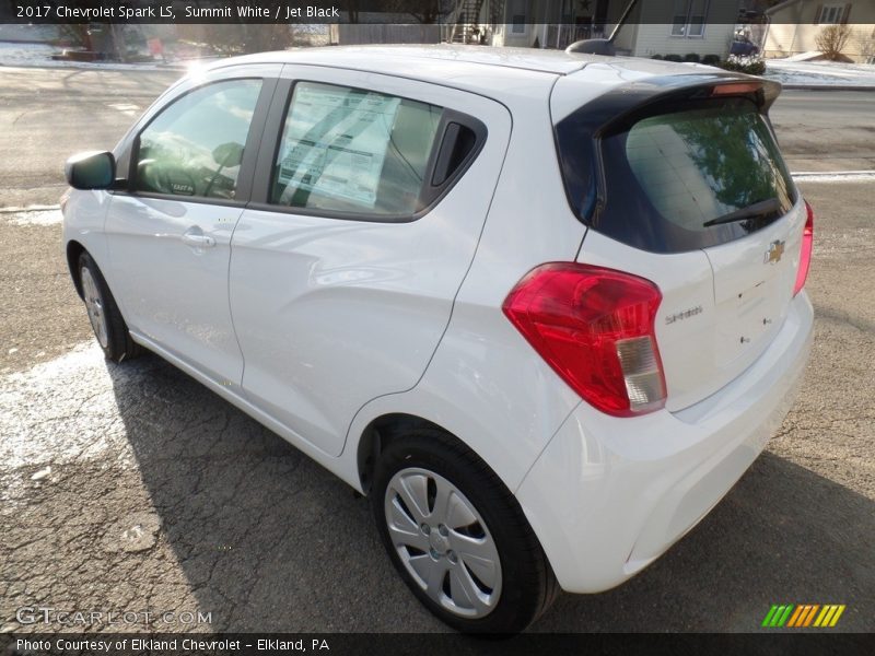 Summit White / Jet Black 2017 Chevrolet Spark LS