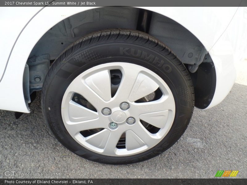 Summit White / Jet Black 2017 Chevrolet Spark LS