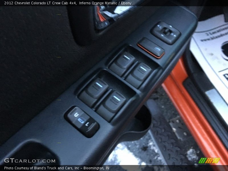 Inferno Orange Metallic / Ebony 2012 Chevrolet Colorado LT Crew Cab 4x4