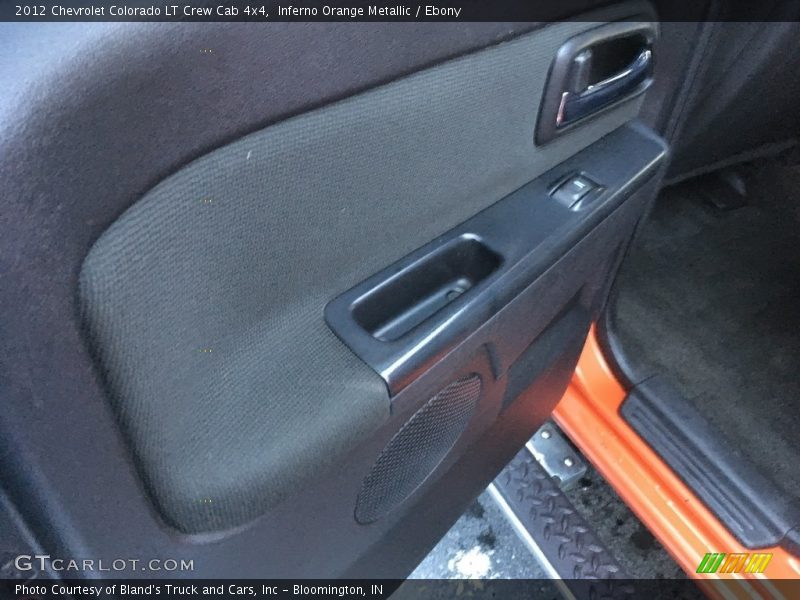 Inferno Orange Metallic / Ebony 2012 Chevrolet Colorado LT Crew Cab 4x4
