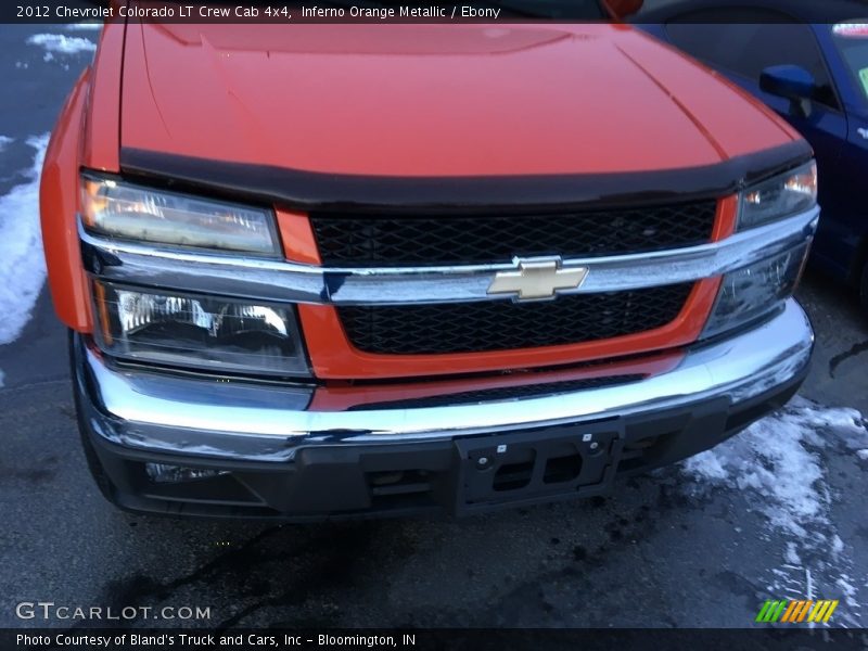 Inferno Orange Metallic / Ebony 2012 Chevrolet Colorado LT Crew Cab 4x4