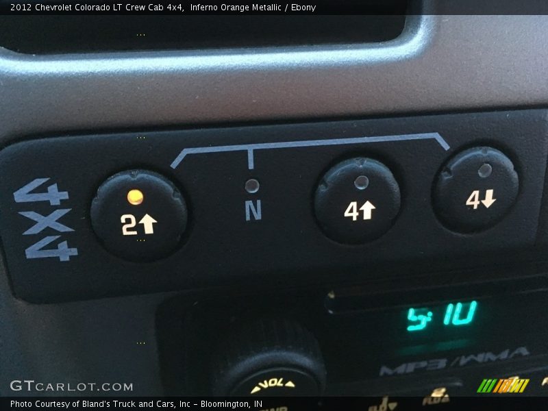 Inferno Orange Metallic / Ebony 2012 Chevrolet Colorado LT Crew Cab 4x4