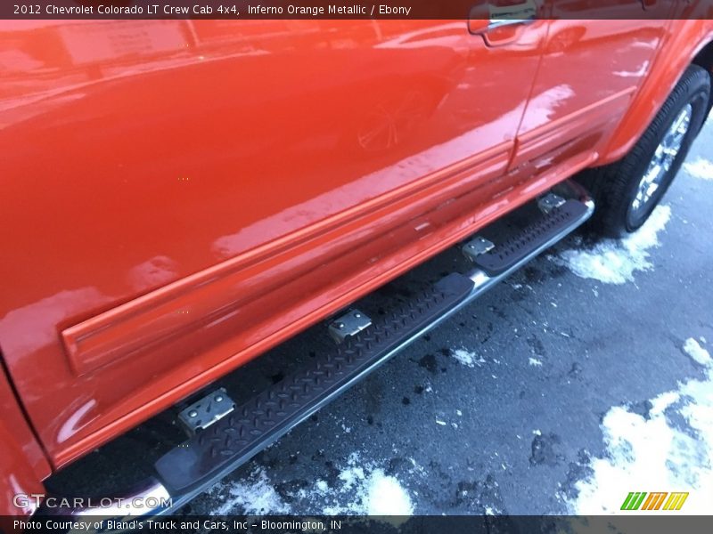 Inferno Orange Metallic / Ebony 2012 Chevrolet Colorado LT Crew Cab 4x4