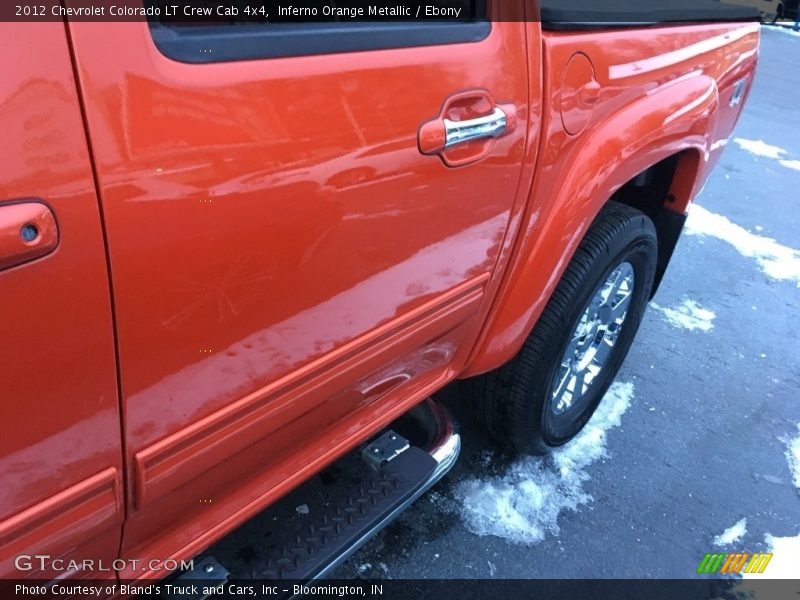 Inferno Orange Metallic / Ebony 2012 Chevrolet Colorado LT Crew Cab 4x4