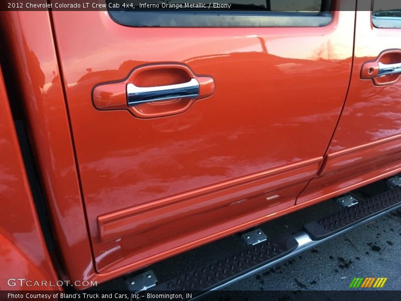 Inferno Orange Metallic / Ebony 2012 Chevrolet Colorado LT Crew Cab 4x4
