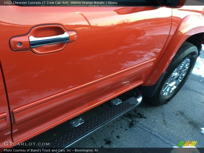 Inferno Orange Metallic / Ebony 2012 Chevrolet Colorado LT Crew Cab 4x4