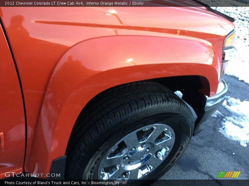 Inferno Orange Metallic / Ebony 2012 Chevrolet Colorado LT Crew Cab 4x4