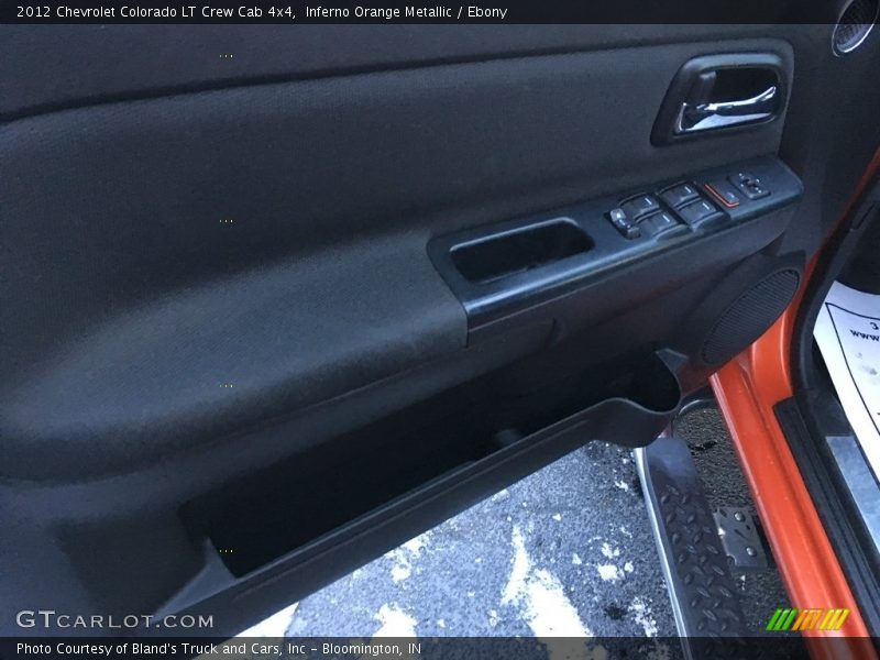 Inferno Orange Metallic / Ebony 2012 Chevrolet Colorado LT Crew Cab 4x4
