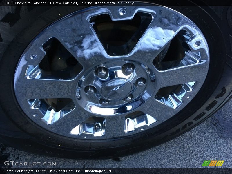 Inferno Orange Metallic / Ebony 2012 Chevrolet Colorado LT Crew Cab 4x4