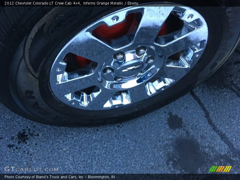 Inferno Orange Metallic / Ebony 2012 Chevrolet Colorado LT Crew Cab 4x4