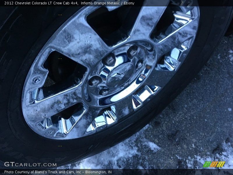 Inferno Orange Metallic / Ebony 2012 Chevrolet Colorado LT Crew Cab 4x4