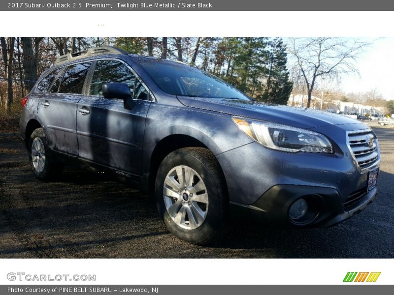 Twilight Blue Metallic / Slate Black 2017 Subaru Outback 2.5i Premium