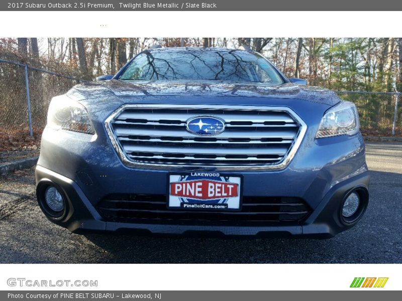 Twilight Blue Metallic / Slate Black 2017 Subaru Outback 2.5i Premium