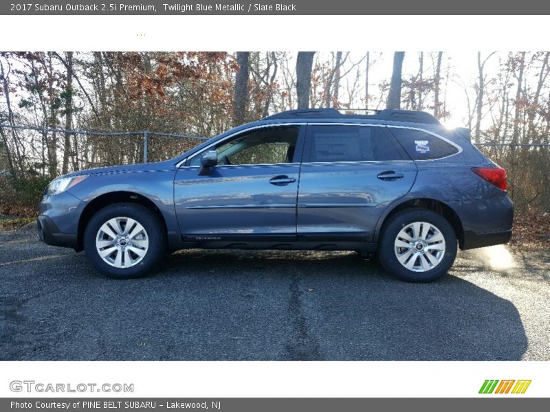 Twilight Blue Metallic / Slate Black 2017 Subaru Outback 2.5i Premium