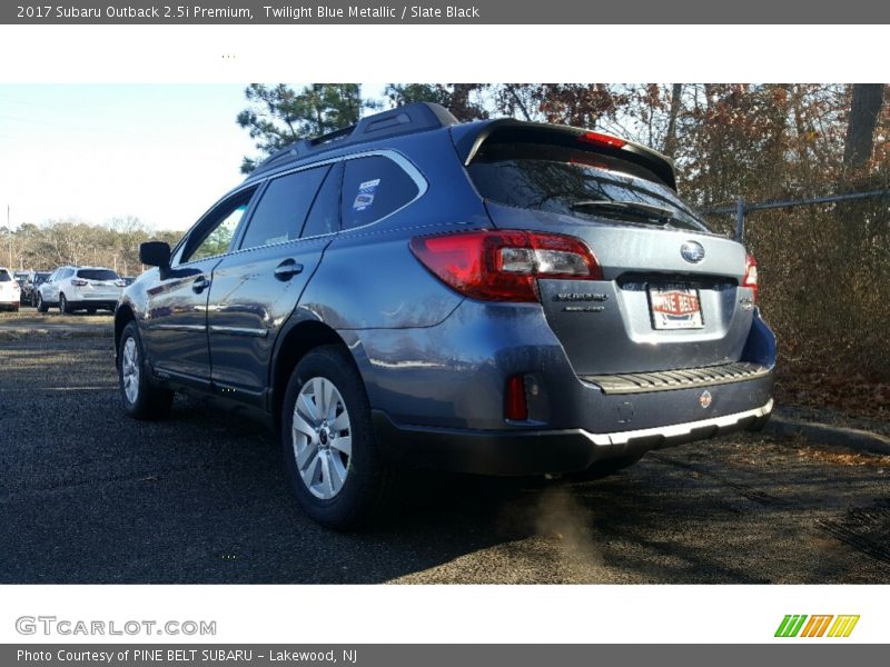 Twilight Blue Metallic / Slate Black 2017 Subaru Outback 2.5i Premium