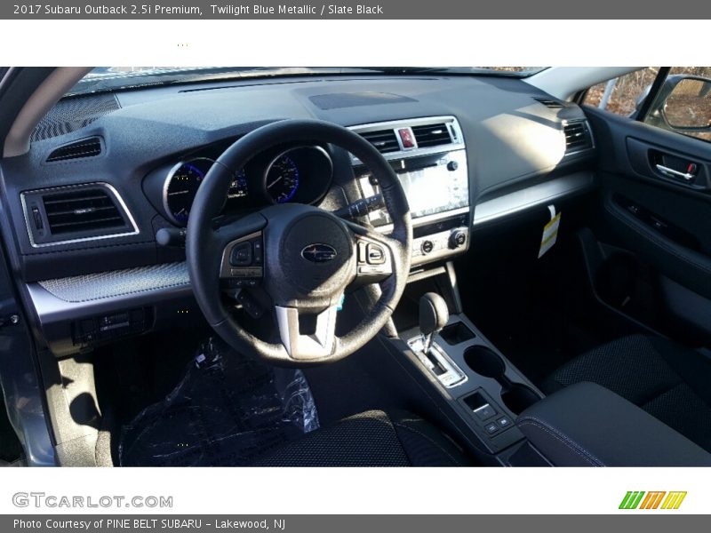Twilight Blue Metallic / Slate Black 2017 Subaru Outback 2.5i Premium