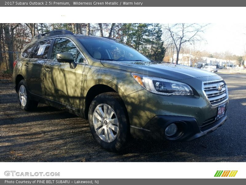 Wilderness Green Metallic / Warm Ivory 2017 Subaru Outback 2.5i Premium