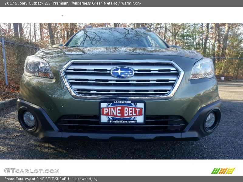 Wilderness Green Metallic / Warm Ivory 2017 Subaru Outback 2.5i Premium