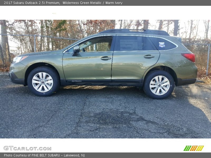 Wilderness Green Metallic / Warm Ivory 2017 Subaru Outback 2.5i Premium
