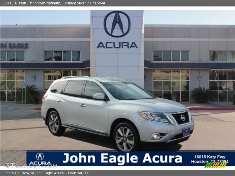 Brilliant Silver / Charcoal 2013 Nissan Pathfinder Platinum