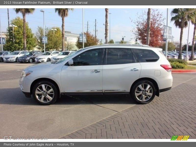 Brilliant Silver / Charcoal 2013 Nissan Pathfinder Platinum