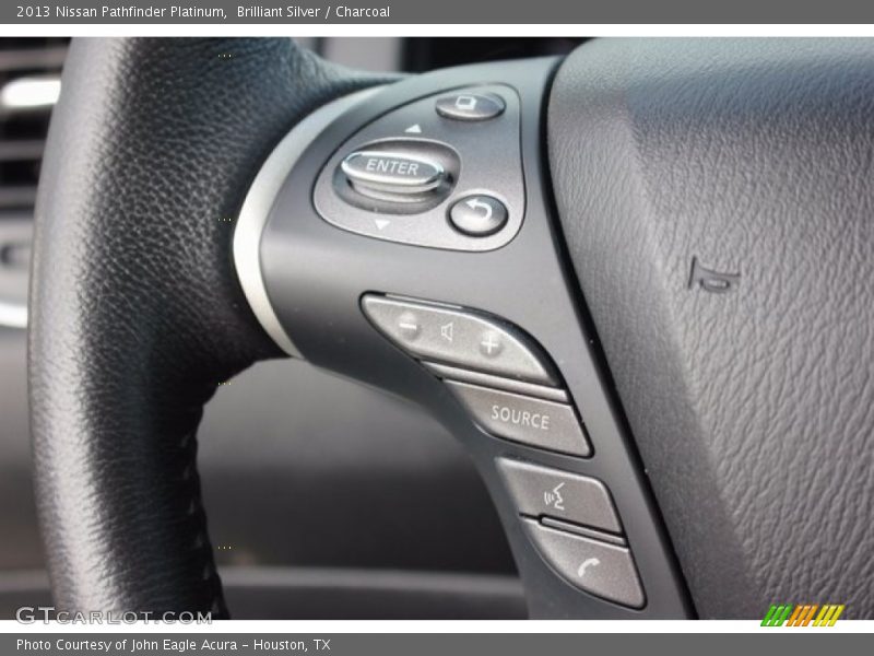 Brilliant Silver / Charcoal 2013 Nissan Pathfinder Platinum