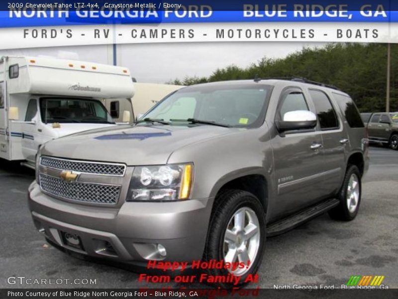 Graystone Metallic / Ebony 2009 Chevrolet Tahoe LTZ 4x4
