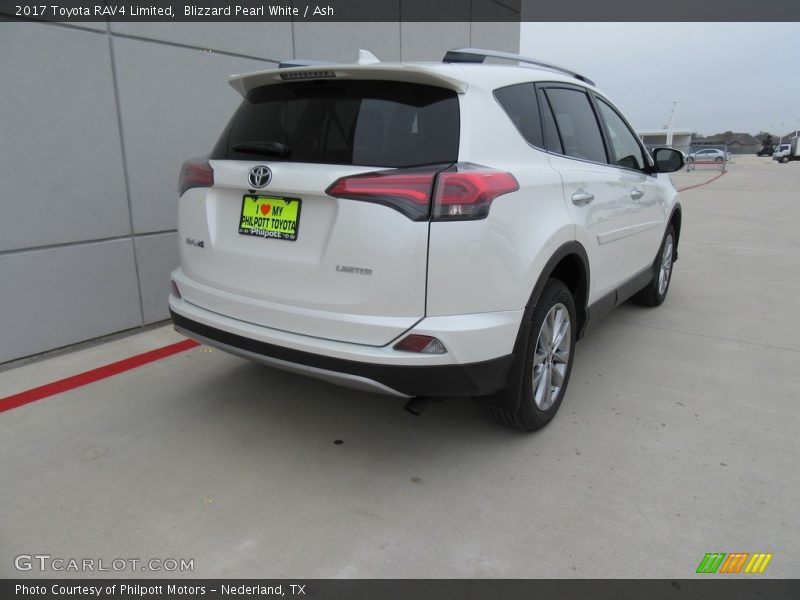 Blizzard Pearl White / Ash 2017 Toyota RAV4 Limited