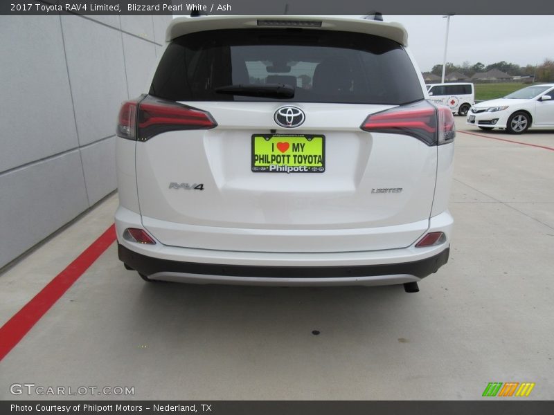Blizzard Pearl White / Ash 2017 Toyota RAV4 Limited