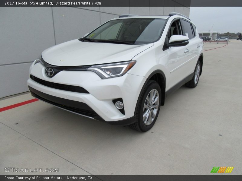 Blizzard Pearl White / Ash 2017 Toyota RAV4 Limited
