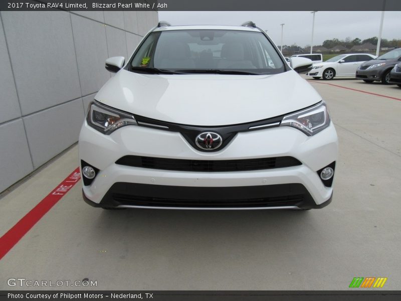 Blizzard Pearl White / Ash 2017 Toyota RAV4 Limited