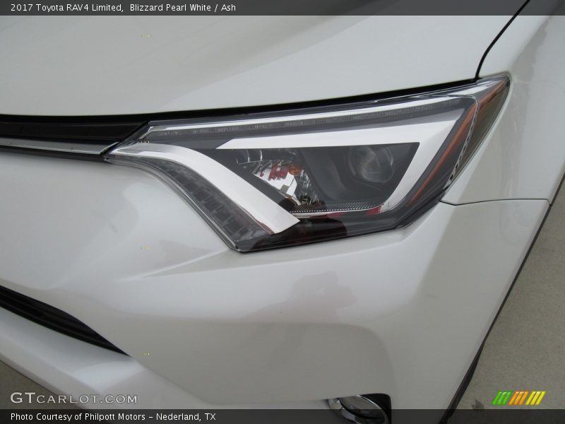Blizzard Pearl White / Ash 2017 Toyota RAV4 Limited