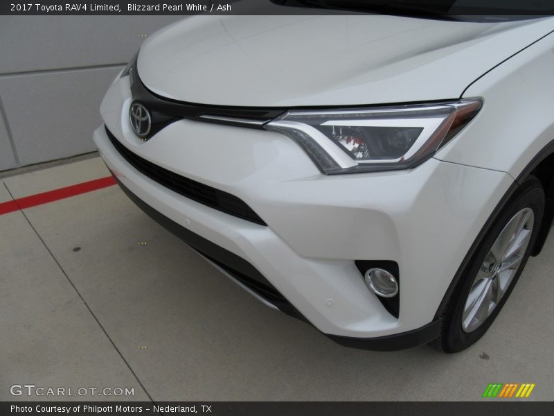 Blizzard Pearl White / Ash 2017 Toyota RAV4 Limited