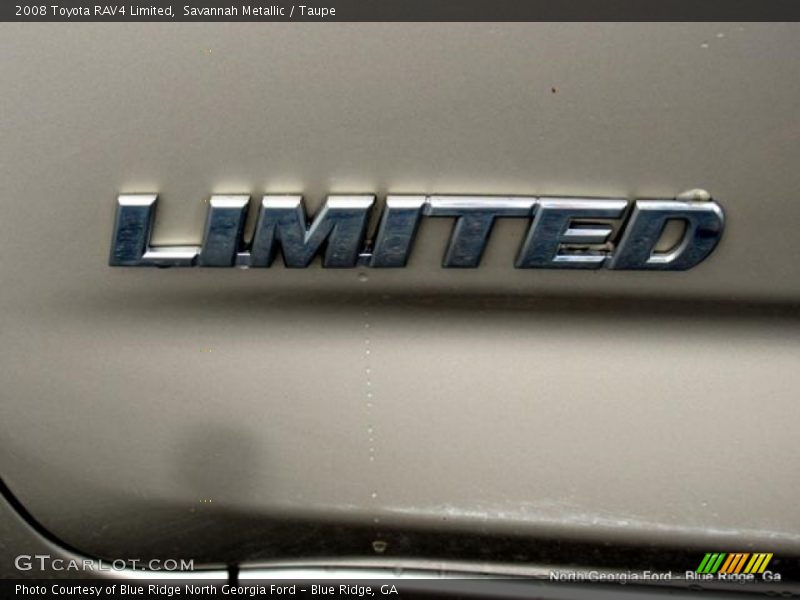 Savannah Metallic / Taupe 2008 Toyota RAV4 Limited