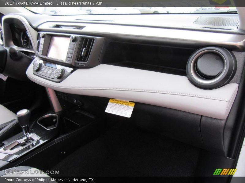Blizzard Pearl White / Ash 2017 Toyota RAV4 Limited