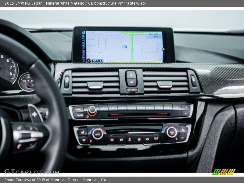 Mineral White Metallic / Carbonstructure Anthracite/Black 2015 BMW M3 Sedan