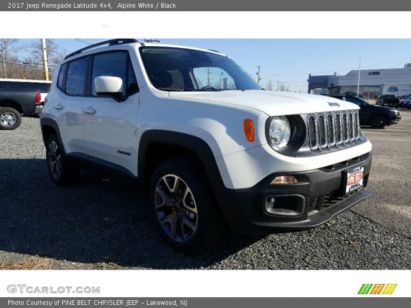 Alpine White / Black 2017 Jeep Renegade Latitude 4x4