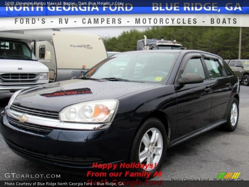 Dark Blue Metallic / Gray 2005 Chevrolet Malibu Maxx LS Wagon