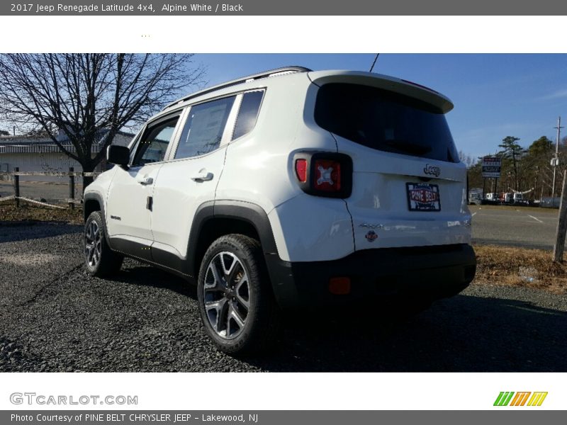 Alpine White / Black 2017 Jeep Renegade Latitude 4x4