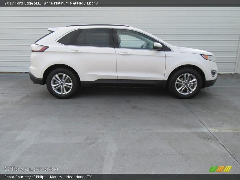 White Platinum Metallic / Ebony 2017 Ford Edge SEL