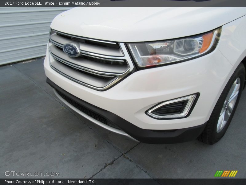 White Platinum Metallic / Ebony 2017 Ford Edge SEL