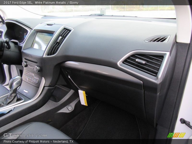 White Platinum Metallic / Ebony 2017 Ford Edge SEL