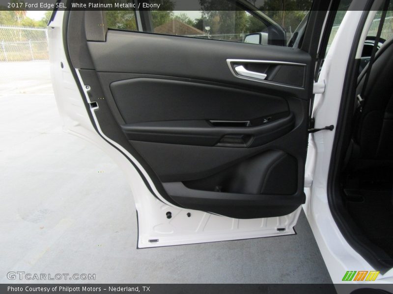 White Platinum Metallic / Ebony 2017 Ford Edge SEL